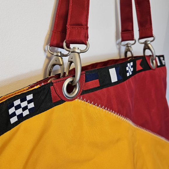 LL Bean Ultra Rare Sail Cloth Bag - Picture 4 of 7